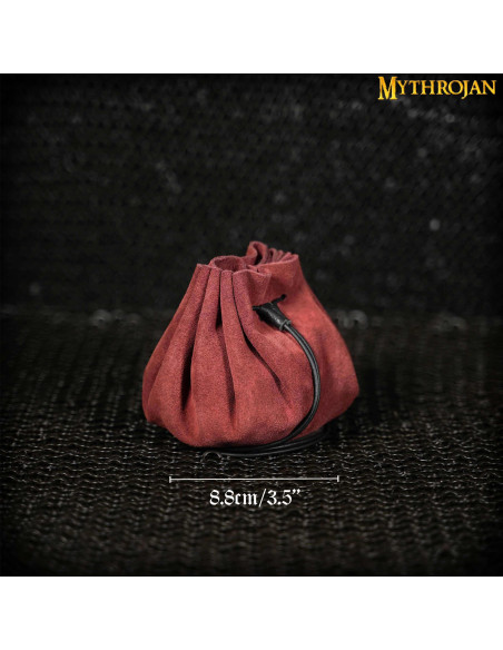 Bolsa medieval limosnera - Roja vino...