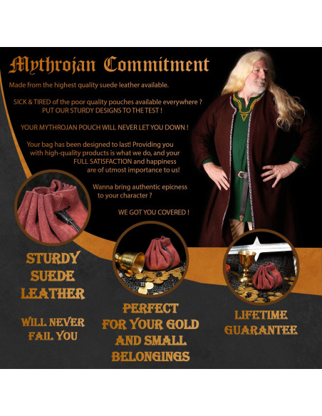 Middeleeuwse bedelaarstas - Rode...