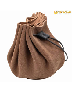 Bolsa medieval limosnera - Marrón Claro (8,8x12,5 cm.)