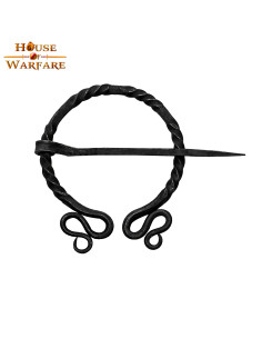 Elf historische fibula met de hand gesmeed (11x6,5 cm.)