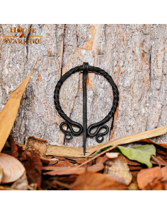 Elf historische fibula met de hand gesmeed (11x6,5 cm.) 2