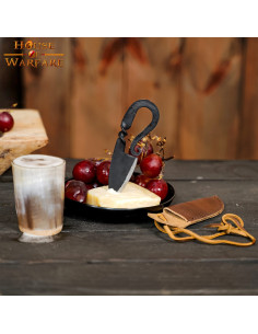 Cuchillo medieval en hierro forjado a mano (13,3 cm.) 2