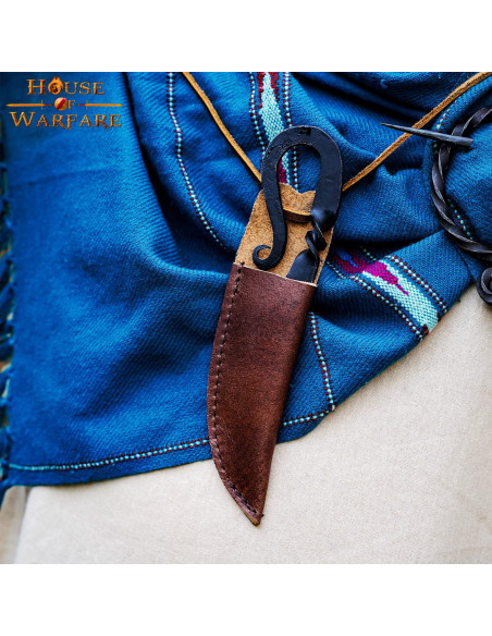 Cuchillo medieval en hierro forjado a...