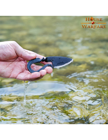 Cuchillo medieval en hierro forjado a...