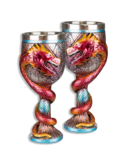 Copa medieval dragones (18x7,6 cm.)