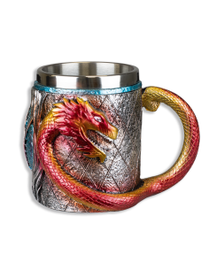 Taza medieval dragones (11,3x10,8 cm.)