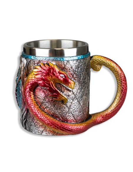 Taza medieval dragones (11,3x10,8 cm.)