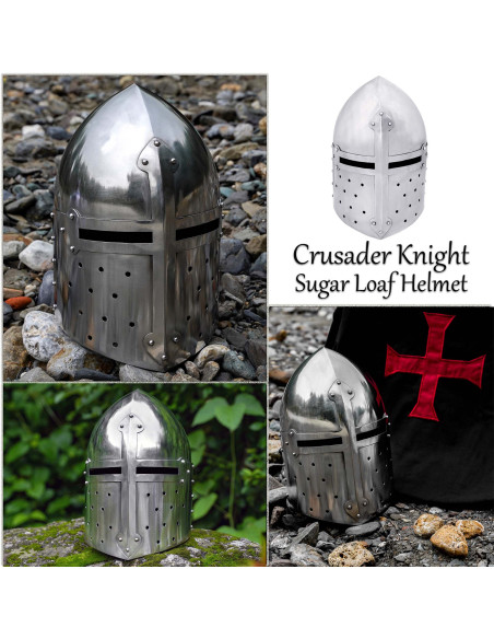 Konischer Zuckerhut-Mittelalterhelm...