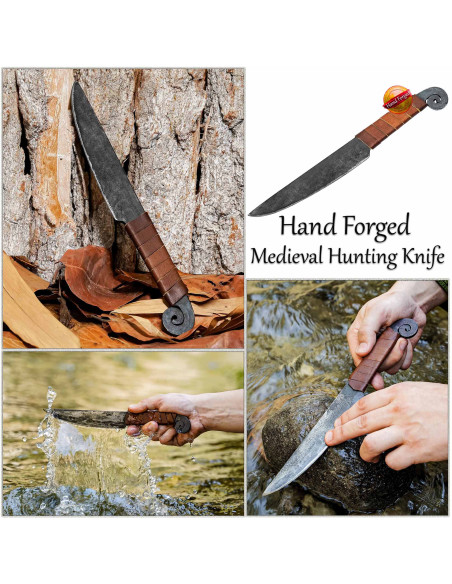 Cuchillo medieval espiral con...