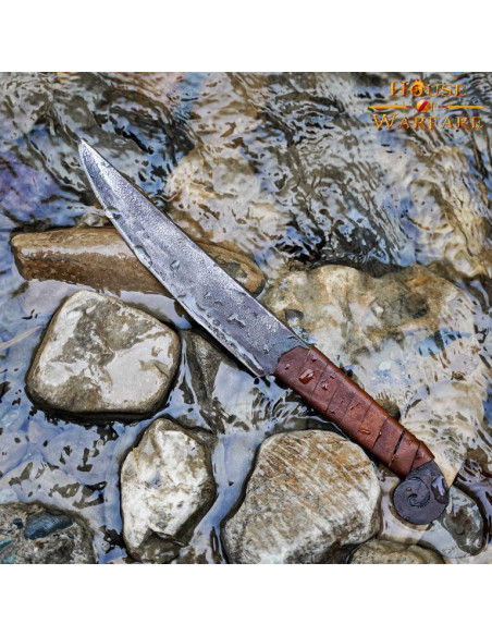 Spiral middelalderkniv med...