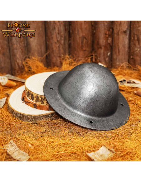 Umbo i stål til vikingeskjolde (19 cm.)