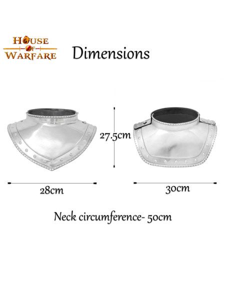 Gorjal medieval en acero, principios... Gorjal medieval en acero, principios...