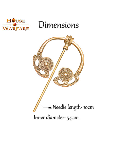 Fíbula Celta y Vikinga en latón...