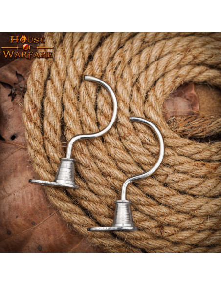 Paar verchroomde middeleeuwse steunen...