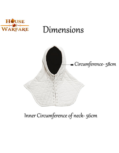 Vatteret kasket med kløft i ecru