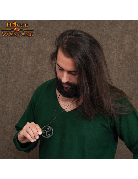 Handgesmede Keltische Triskelion hanger