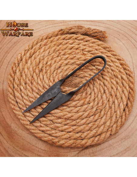 Handgesmede middeleeuwse schaar (14 cm.)