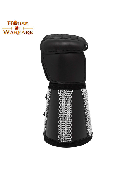 Fantasy-handske i ringbrynje og læder