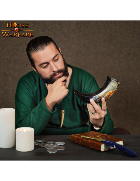 Vikinge-drikkehorn med vegvísir