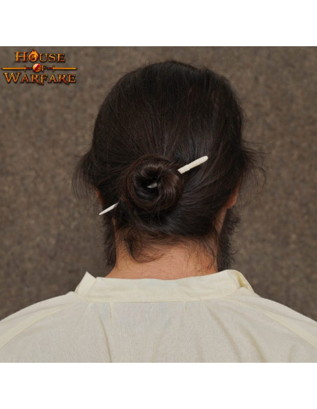 Horquilla de pelo medieval en hueso