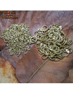 Set van ronde ringen en maliënkolderklinknagels, kaliber 17G 2