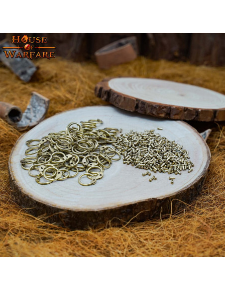 Satz Rundringe und Kettennieten,...