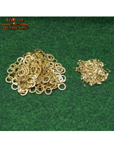 Set ronde ringen en maliënkolderklinknagels, kaliber 18G 2