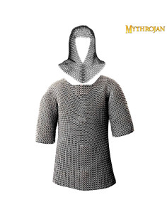 Set cota de malla con verdugo acabado pulido zinc (talla L)
