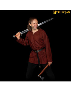 Medieval Raider tunika bred snit brun farve