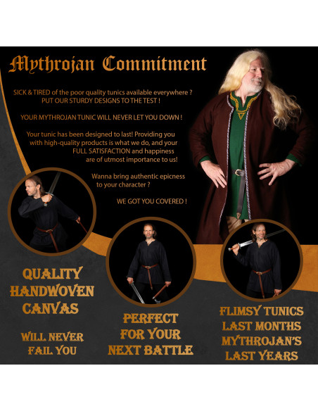 Medieval Raider tunika bred snit rød...