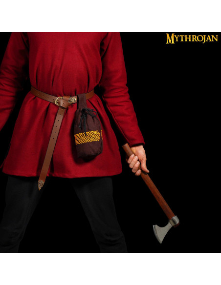 Bolso medieval de lana bordada para...