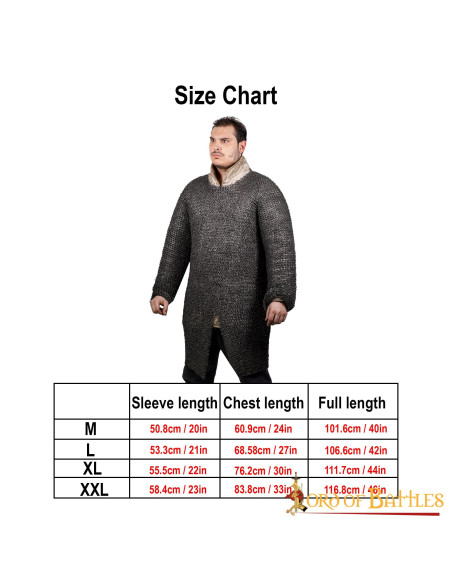 Langes mittelalterliches Kettenhemd...