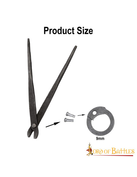 Nitter til ringbrynje med 9 mm ringe.