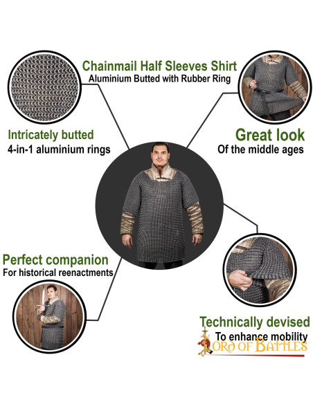 Camiseta media manga en cota de malla... Camiseta media manga en cota de malla...