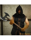 Hacha vikinga doble filo en acero al carbono (91 cm.)
