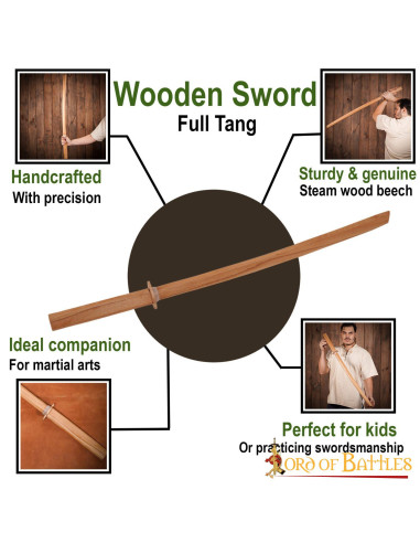 Bokken Samurai en madera Daito para prácticas (99 cm.)