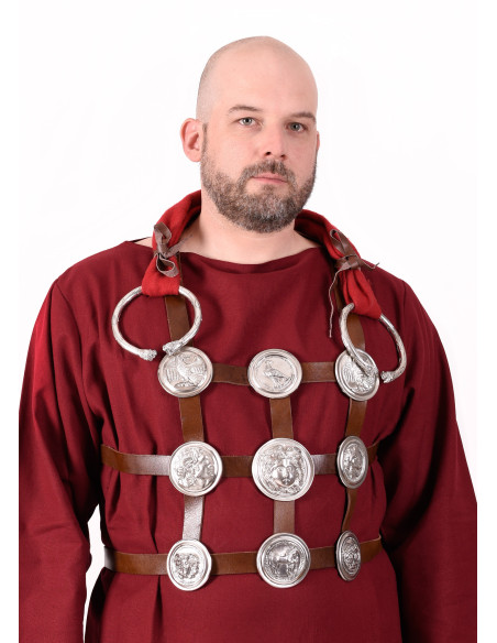 Phalera romana en latón estañado