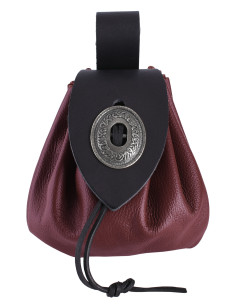 Große mittelalterliche Tasche für Münzen, Metallverschluss 2