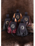 Bolsita medieval grande para las monedas, cierre metal