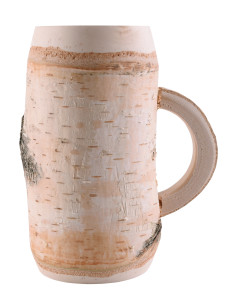 Jarra medieval de cerveza en madera de abedul (0,5L)