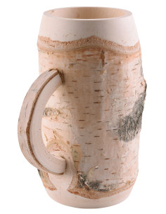 Jarra medieval de cerveza en madera de abedul (0,5L) 2