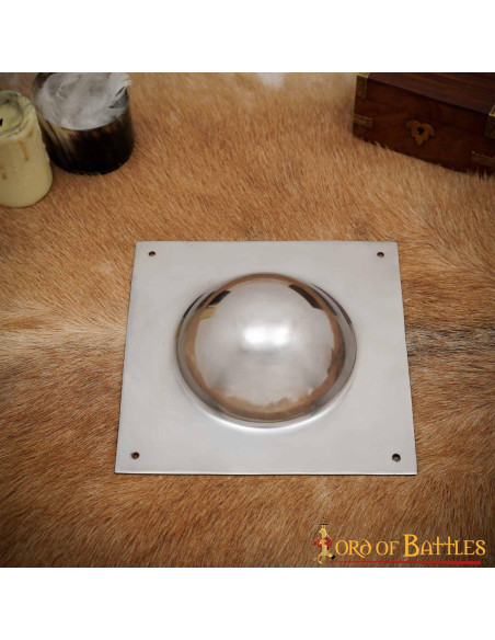 Umbo til romerske skjolde, sølvfinish...