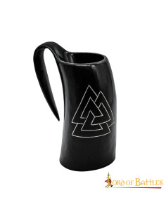 Viking Valknut ølkrus i horn (600 ml.) 2