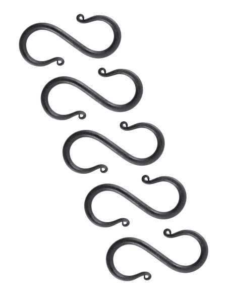 Sæt med 5 middelalderlige S-formede...