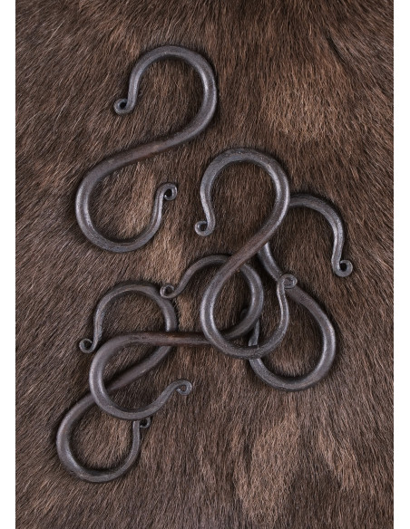 Set de 5 ganchos medievales en forma S