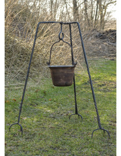 Handgeschmiedetes mittelalterliches Stativ, 98 cm. ca.