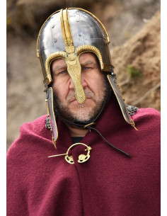 Coppergate-Helm, mit genietetem Henker, 1,6 mm Stahl 2