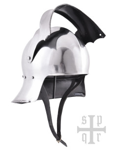Deutscher gotischer Schallerhelm S. XV Stahl 2 mm 2