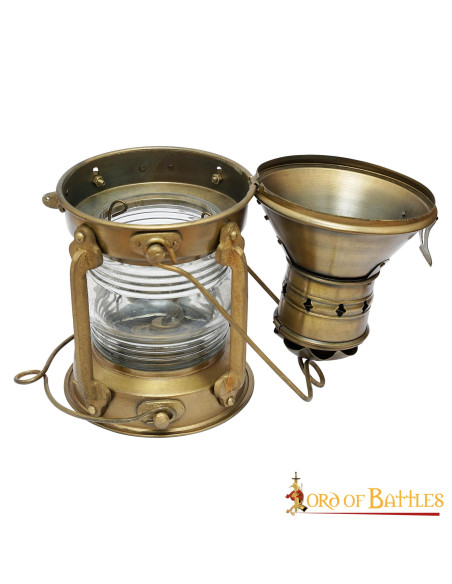 Mittelalterliche Öllampe aus Messing...