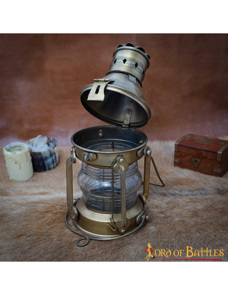 Middeleeuwse koperen olielamp...